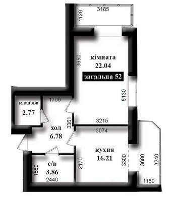 1-кімнатна 52 м² в ЖК Капітал від забудовника, м. Ірпінь