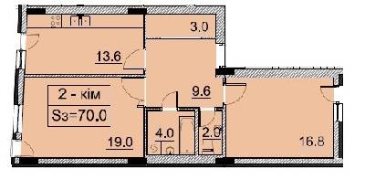 2-комнатная 70 м² в ЖК Monaco от 39 300 грн/м², Львов