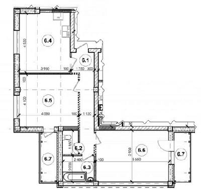 2-кімнатна 76.7 м² в ЖК Орільська надія від 7 600 грн/м², с. Партизанське