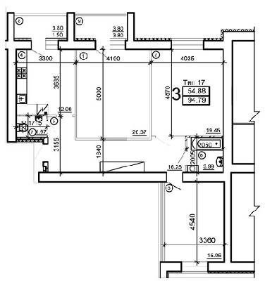 3-комнатная 94.79 м² в Мкрн Академический от 12 130 грн/м², Винница