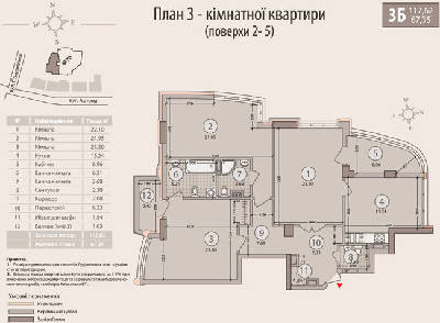 3-комнатная 117.62 м² в ЖК Столичный дом от застройщика, Киев