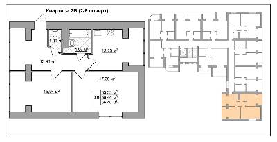 2-кімнатна 66.46 м² в ЖК Французький квартал від забудовника, м. Вишгород