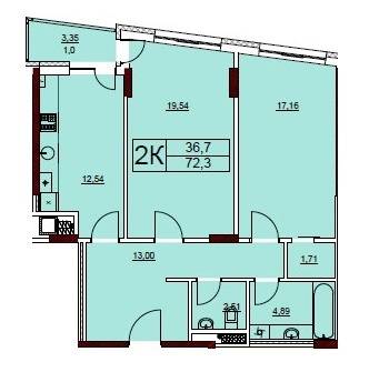 2-комнатная 72.3 м² в ЖК Велика Британія от 17 750 грн/м², Львов