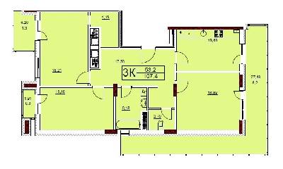 3-комнатная 107.4 м² в ЖК Велика Британія от 16 500 грн/м², Львов