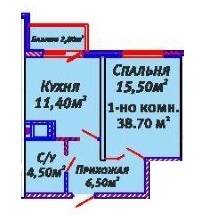 1-кімнатна 38.7 м² в ЖК Альтаїр 2 від забудовника, Одеса