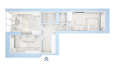 2-комнатная 61.78 м² в ЖК Фаворит от застройщика, г. Ирпень