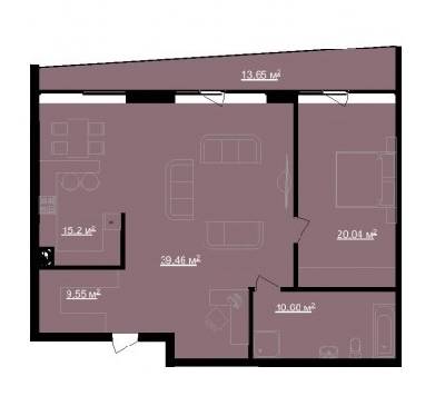 1-кімнатна 94.93 м² в ЖК Avalon Lux від 33 700 грн/м², Львів