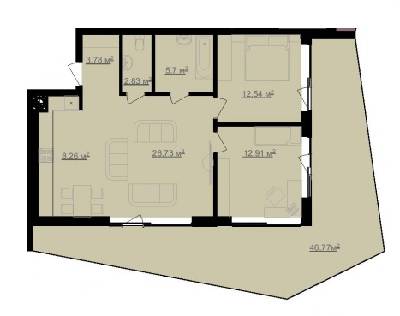 2-кімнатна 72.75 м² в ЖК Avalon Lux від 32 000 грн/м², Львів