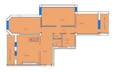 3-кімнатна 109.2 м² в ЖК English house від 23 400 грн/м², с. Крижанівка