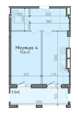 1-кімнатна 51.4 м² в ЖК Victory Hall від 18 500 грн/м², Дніпро