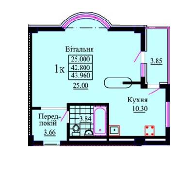 1-комнатная 43.96 м² в ЖК Скеля от 13 800 грн/м², г. Яремче