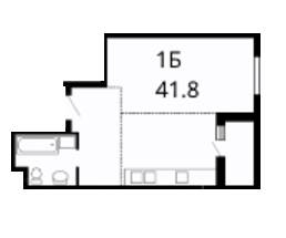 1-комнатная 41.8 м² в ЖК Линкольн от 15 500 грн/м², Львов
