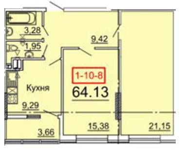 2-комнатная 64.13 м² в ЖК Тридцать первая жемчужина от 26 520 грн/м², Одесса