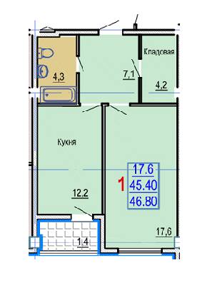 1-кімнатна 46.8 м² в ЖК Gaudi Hall від 17 500 грн/м², Харків