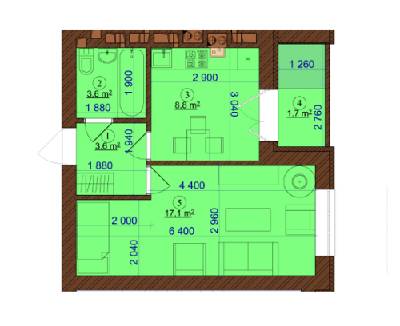 1-комнатная 34.8 м² в ЖК Барвиха от 16 000 грн/м², г. Ирпень