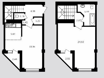 2-комнатная 73.5 м² в ЖК Адмирал Сенявин от 16 090 грн/м², Херсон