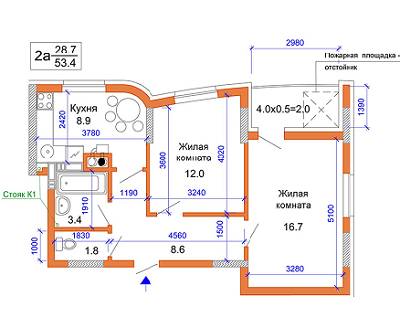 2-комнатная 53.4 м² в ЖК Атриум от 15 000 грн/м², г. Ирпень