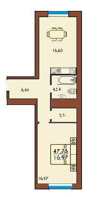 1-кімнатна 47.75 м² в ЖК Lemongrass від 18 100 грн/м², м. Ірпінь