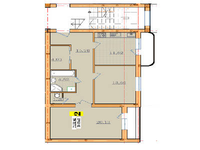 2-кімнатна 73.72 м² в ЖК Грибний від 15 750 грн/м², Ужгород