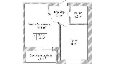 1-кімнатна 44 м² в ЖК Ковельська Голандія від забудовника, м. Ковель
