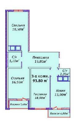 3-комнатная 93.8 м² в ЖК Михайловский городок от 18 000 грн/м², Одесса