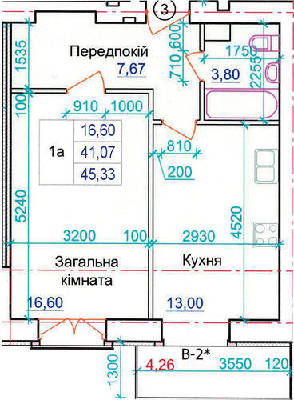 1-кімнатна 45.33 м² в ЖК по пров. Олега Кошового, 12 від 14 800 грн/м², м. Кременчук