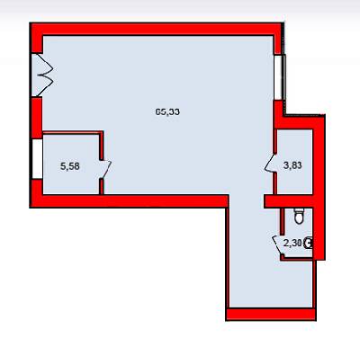 1-комнатная 77.04 м² в ЖК на ул. Манастирского, 2А, 4, 6 от застройщика, Львов