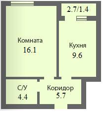 1-комнатная 36.83 м² в ЖК Петропавловская Мечта от 14 400 грн/м², с. Петропавловская Борщаговка
