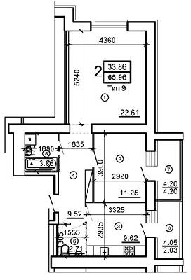 2-кімнатна 65.96 м² в ЖМ Поділля від 14 990 грн/м², Вінниця