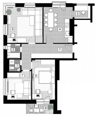 3-кімнатна 79.68 м² в ЖК Женев'єва-2 від 18 380 грн/м², м. Ірпінь