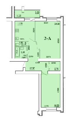 2-комнатная 77.36 м² в ЖК Чабаны от 15 000 грн/м², пгт Чабаны