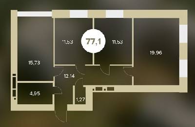 3-кімнатна 77.11 м² в ЖК Chehov Парк Квартал від 14 000 грн/м², м. Ірпінь