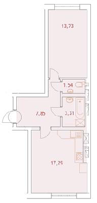 1-кімнатна 43.72 м² в ЖК Green Yard від 10 700 грн/м², м. Ірпінь