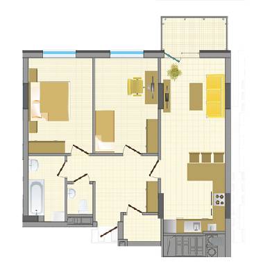 2-комнатная 74.53 м² в ЖК Greenville House от 17 950 грн/м², Львов