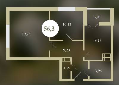 2-кімнатна 56.32 м² в ЖК Chehov Парк Квартал від забудовника, м. Ірпінь