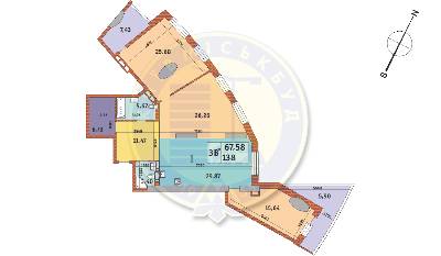 3-комнатная 138 м² в ЖК Mirax от 29 177 грн/м², Киев
