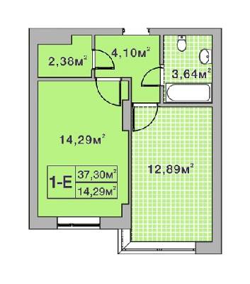 1-кімнатна 37.3 м² в ЖК Центральний-2 від 26 700 грн/м², м. Ірпінь