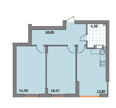 2-кімнатна 56.22 м² в ЖК Синергія 2+ від 13 500 грн/м², м. Ірпінь