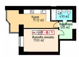 1-кімнатна 45 м² в ЖК Карат від 15 500 грн/м², м. Ірпінь