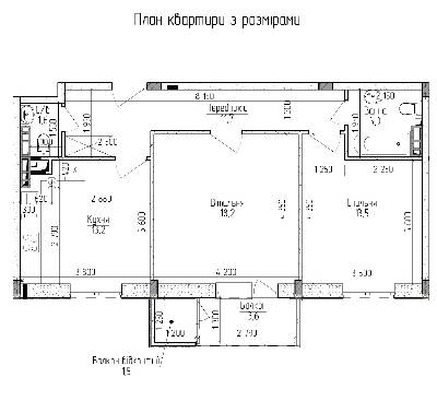 2-комнатная 65.4 м² в ЖМ Новая Буча от 11 500 грн/м², г. Буча