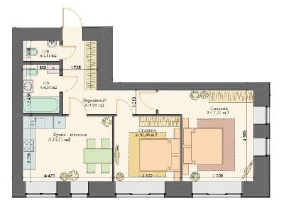 2-кімнатна 57.52 м² в ЖК Art Residence від 24 100 грн/м², м. Ірпінь