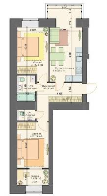 2-комнатная 64.65 м² в ЖК Art Residence от 24 100 грн/м², г. Ирпень