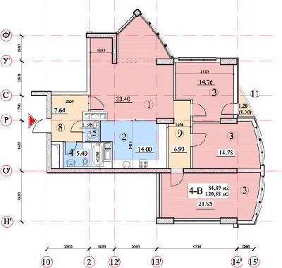 4-кімнатна 120.58 м² в ЖК Покровський посад від 39 350 грн/м², Київ