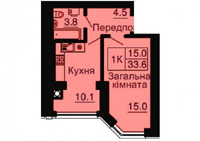 1-комнатная 33.6 м² в ЖК Sofia Nova от 16 500 грн/м², с. Новоселки