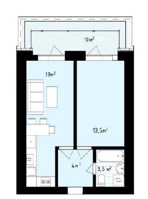 1-комнатная 48 м² в ЖК White house от 21 150 грн/м², г. Ирпень