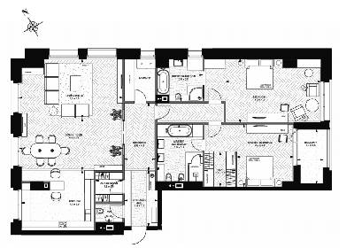 2-комнатная 179.1 м² в ЖК Linden Luxury Residences от 140 300 грн/м², Киев