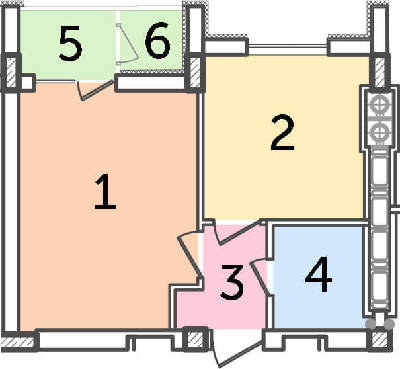 1-кімнатна 35.85 м² в ЖК Парковий від 16 000 грн/м², м. Ірпінь