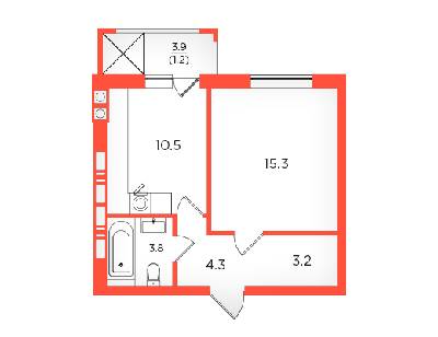 1-комнатная 38.3 м² в ЖК Scandia от 17 200 грн/м², г. Бровары