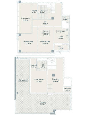 5+ комнат 193.42 м² в ЖК Бульвар Фонтанов от 71 280 грн/м², Киев