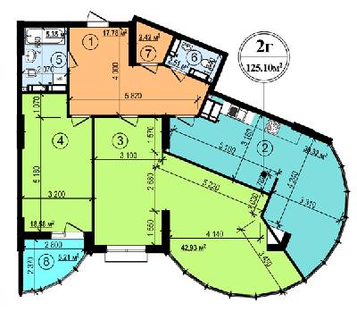 2-комнатная 125.1 м² в ЖК Podil Plaza & Residence от 32 000 грн/м², Киев